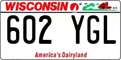 WI license plate 602YGL