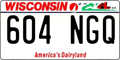 WI license plate 604NGQ