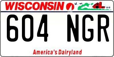 WI license plate 604NGR