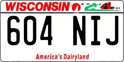 WI license plate 604NIJ
