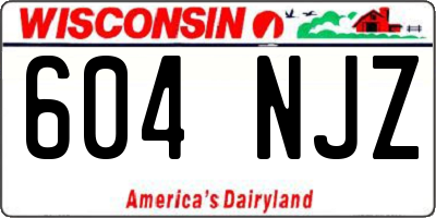 WI license plate 604NJZ