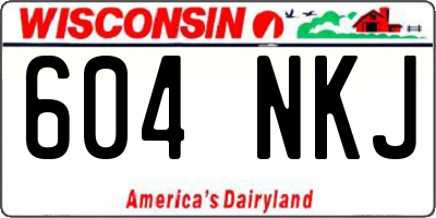 WI license plate 604NKJ