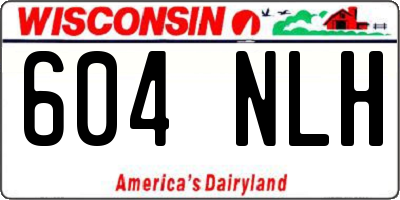 WI license plate 604NLH