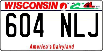 WI license plate 604NLJ
