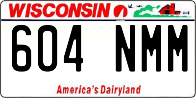 WI license plate 604NMM