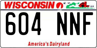 WI license plate 604NNF