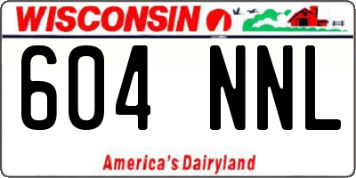 WI license plate 604NNL