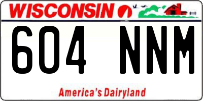 WI license plate 604NNM