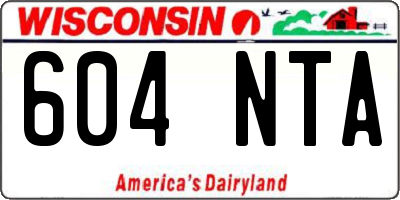 WI license plate 604NTA