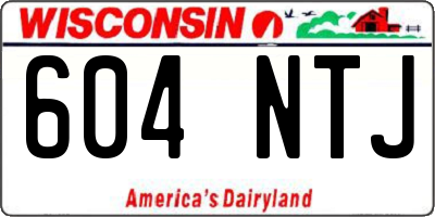 WI license plate 604NTJ
