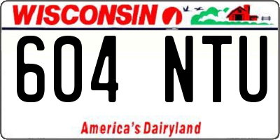 WI license plate 604NTU