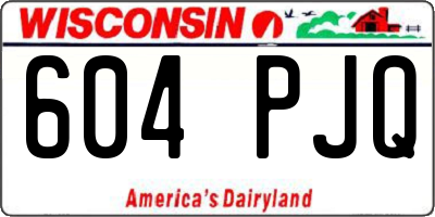 WI license plate 604PJQ