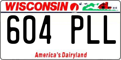 WI license plate 604PLL