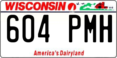 WI license plate 604PMH