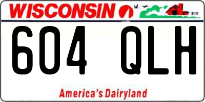 WI license plate 604QLH