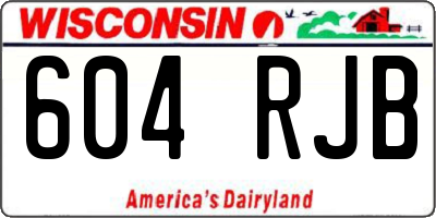 WI license plate 604RJB