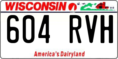 WI license plate 604RVH