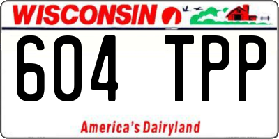 WI license plate 604TPP