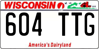 WI license plate 604TTG