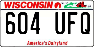 WI license plate 604UFQ