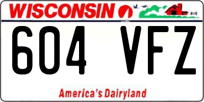 WI license plate 604VFZ