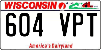 WI license plate 604VPT