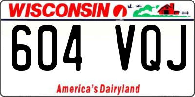 WI license plate 604VQJ