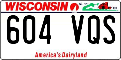 WI license plate 604VQS