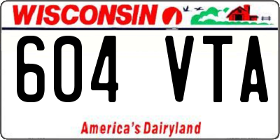 WI license plate 604VTA