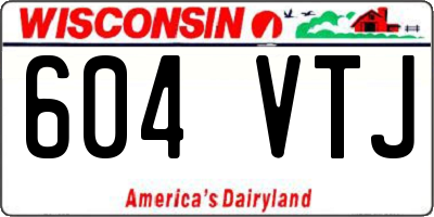 WI license plate 604VTJ