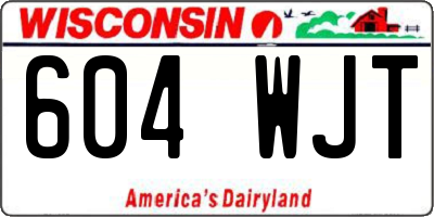 WI license plate 604WJT