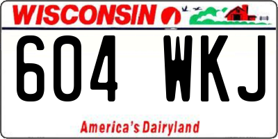 WI license plate 604WKJ