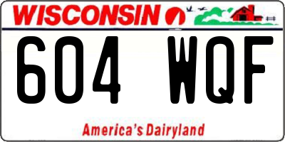 WI license plate 604WQF