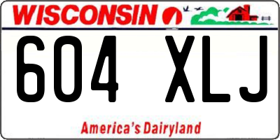 WI license plate 604XLJ