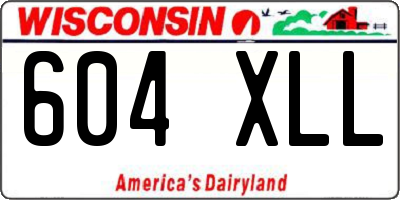 WI license plate 604XLL