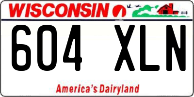 WI license plate 604XLN
