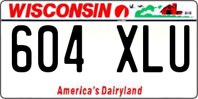 WI license plate 604XLU