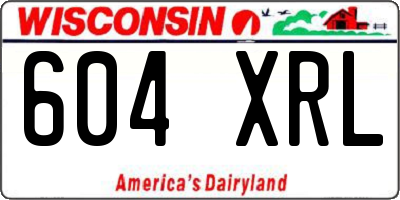 WI license plate 604XRL