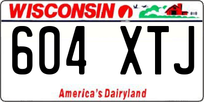 WI license plate 604XTJ