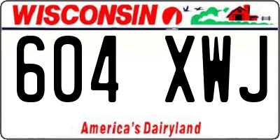 WI license plate 604XWJ