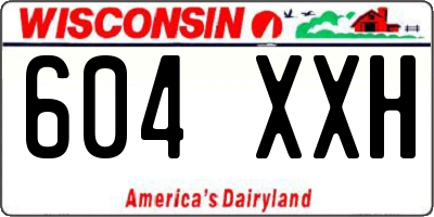 WI license plate 604XXH