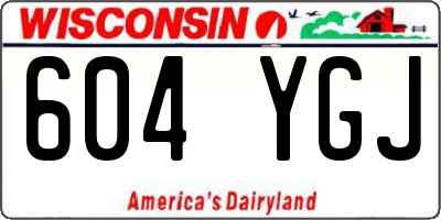WI license plate 604YGJ
