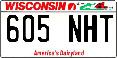 WI license plate 605NHT