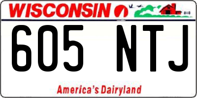 WI license plate 605NTJ