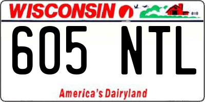 WI license plate 605NTL