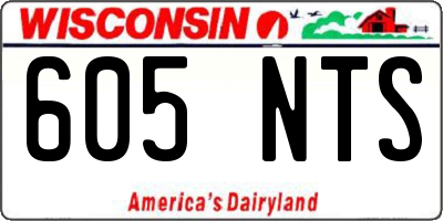 WI license plate 605NTS