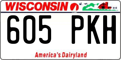 WI license plate 605PKH