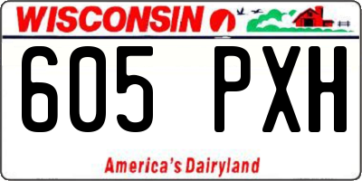 WI license plate 605PXH