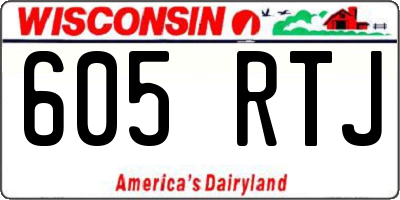 WI license plate 605RTJ