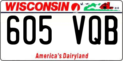 WI license plate 605VQB